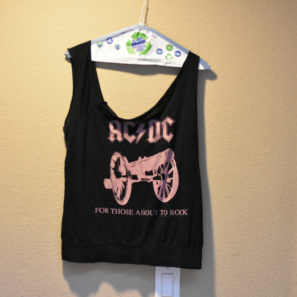 Ac dc tank top size large